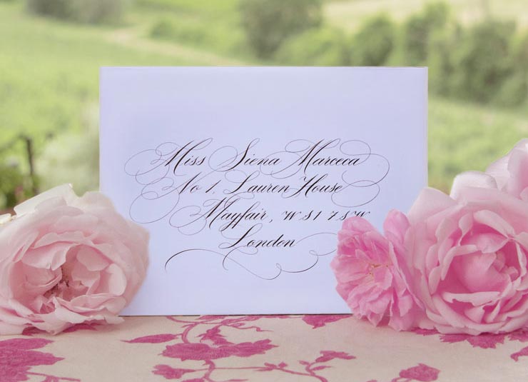 Wedding inviation written by Edward Curran